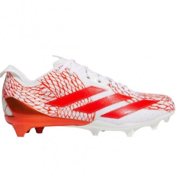 Adidas Adizero Electric - Size 8 Men’s Football Cleats Orange White IH8570 NEW - Picture 1 of 7